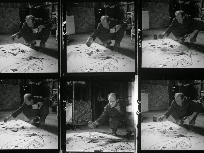 Jackson Pollock, 1950-1. Fotos de Hans Namuth